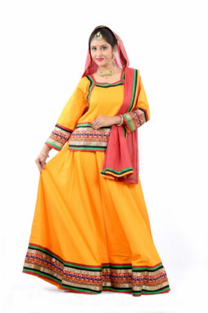 Kambkha Border work lehnga choli with hand work