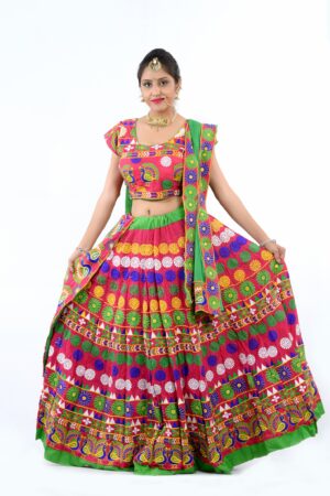 kutchi Jat work chaniya choli