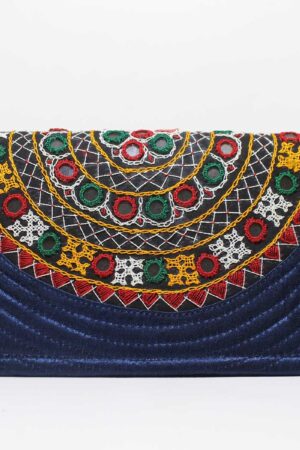 Navy BlueMushroo Hand work purse