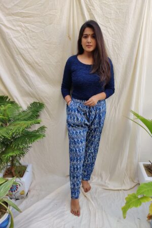 Hand made Indigo Women Pants