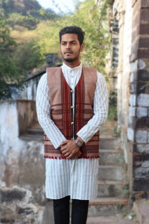 Handloom handmade nehru woollen jacket