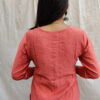 MUSLIN HAND WORK KURTI WITH WORK PANT SET