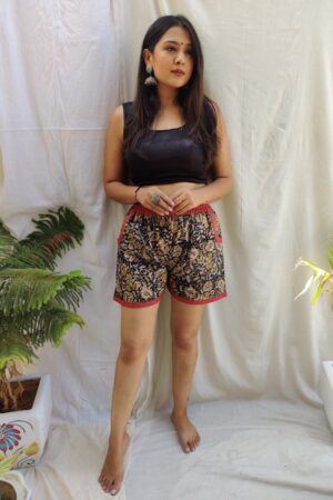 Kalamkari Hand Printed Shorts
