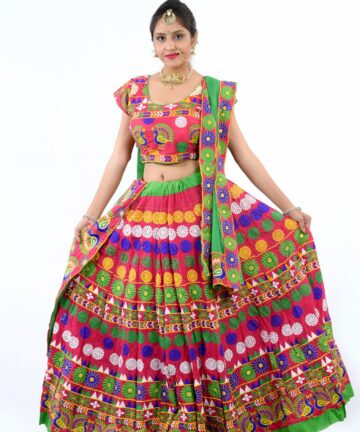 Mandala Work Chaniya Choli Kutchi Aari Jat Work