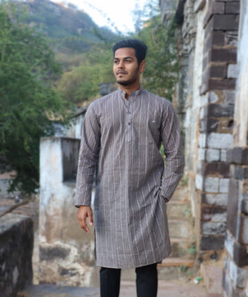 HAND WEAVING HANDLOOM MENS KURTA