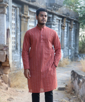 HAND WEAVING HANDLOOM MENS KURTA