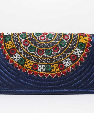 Kutchi Rabari Pure Handwork  Mushroo Clutch