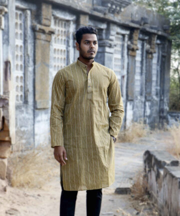 HAND WEAVING HANDLOOM MENS KURTA